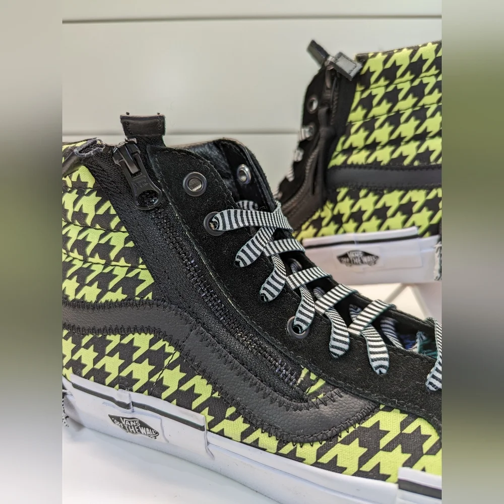 Vans SK8-HI Top What the Buffalo Multi Plaid Skateboard shoes sneakers Men's 9.5